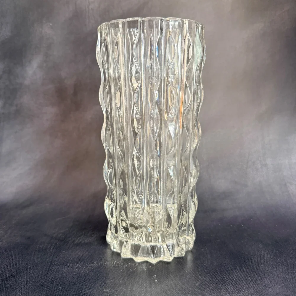 Fidenza Vetraria Dahlia Glass Vase Attributed Stampi Francolini Italy MCM